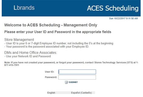 Here is a list. . Aces limited brands employee login